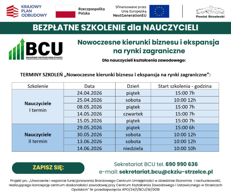 Nauczycielu! To szkolenie jest dla Ciebie!