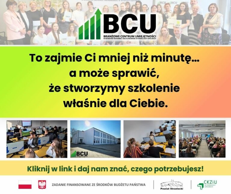 To zajmie Ci mniej niż minutę… a może sprawić, że stworzymy szkolenie właśnie dla Ciebie